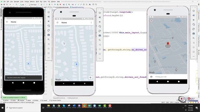 Android Development Tutorial - New Uber Clone #31 Rider App Process Decline Request смотреть онлайн