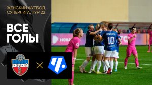 Енисей - Чертаново. Все голы матча женской Суперлиги 07.10.2023