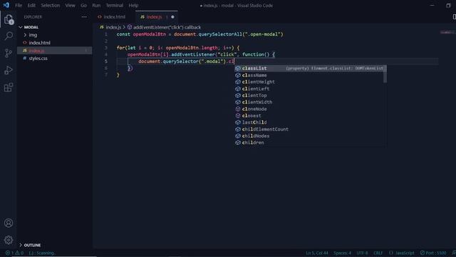 Javascript Project Bangla [ Modal Implementation ]