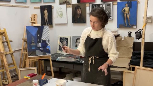 Как правильно загрунтовать холст смотреть онлайн