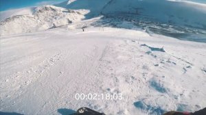 Горнолыжный курорт "Кукисвумчорр" Кировск, Хибины. Спуск №1 (Сколько времени скатываться с горы)