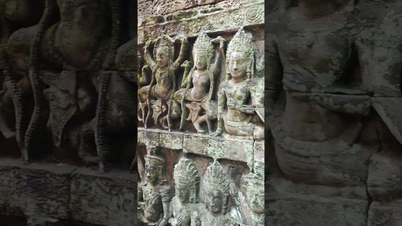 Тайная стена Террасы Прокажённого короля  #камбоджа #ангкор #angkor