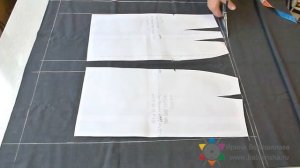 Как скроить прямую юбку с разрезом или шлицей
