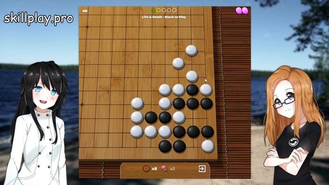 Игра Го - Задачи для 25-30кю с комментариями, BadukPop уровень 1 смотреть онлайн