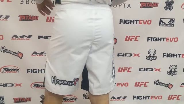 Шорты Hayabusa Mizuchi Fight Short White смотреть онлайн