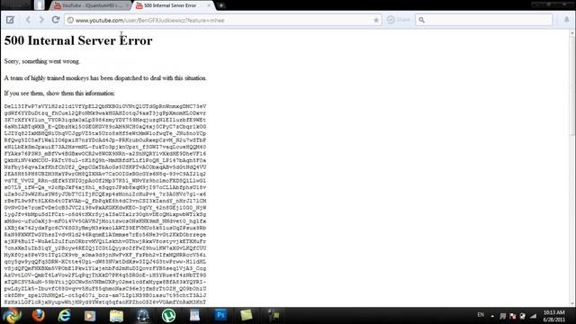 Youtube's 500 Internal Server Error Joke смотреть онлайн