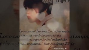 KIM JAE JOONG - SLIDESHOW VIDEO OF QUOTES - INSTRUMENTAL MUSIC #01