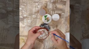 Новогодняя игрушка часики из жестяных крышек своими руками / поделки / переделки / ручная работа /