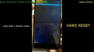 Asus Zenfone 4 Max ZC520KL Hard reset