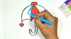 Рисование зонтик для детей