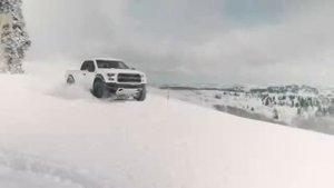 Кен Блок поиграл с Ford F 150 Raptor на снегу/ Ken Block played with the Ford F 150 Raptor on snow