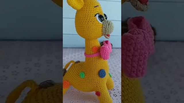 Вязаный Жирафик крючком/Вязаный Жираф