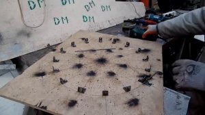 Самодельный шаблон кондуктор для гибки проволочных колец в мастерской