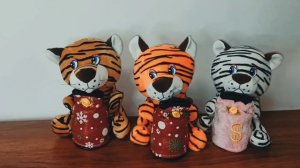 Музыкальная поющая копилка "Тигренок" 16см, символ года 2022