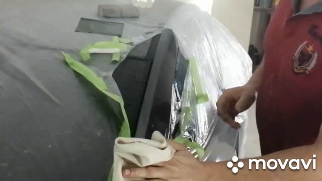 Полировка перехода на лаке.