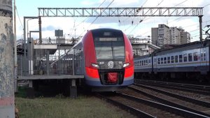 Ласточка в новом окрасе МЦД. ЭС2Г-131/132 (11.08.2020)