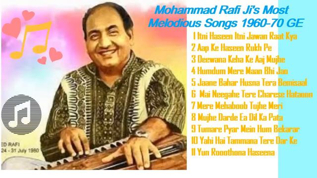 Mohammad Rafi's Most Melodious Songs  1960 70 Golden Era