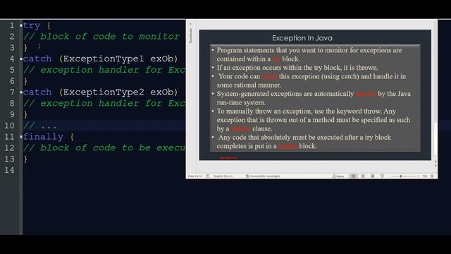 Exception handling in java(Malayalam) смотреть онлайн