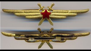 Фалеристика. Знак военного лётчика, образца 1949-го года.