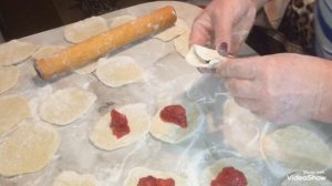 ВАРЕНИКИ С КЛУБНИКОЙ - НАЧИНКА ИЗ ЗАМОРОЗКИ