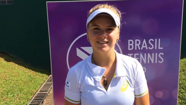 Laura Pigossi joga o quali do Brasil Tennis Cup смотреть онлайн