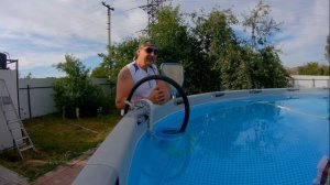 Каркасный бассейн  Как правильно доливать воду!