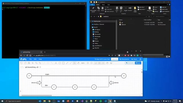 GIT Branch and Merge Overview смотреть онлайн