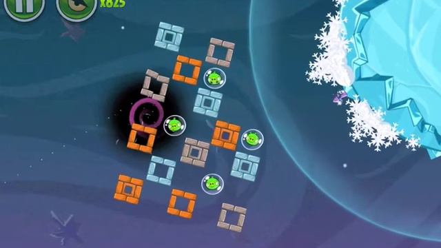 Angry Birds Space - Cold Cuts - 100% Space Eagle Walkthrough - All levels Theme #2 смотреть онлайн