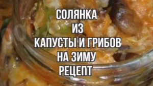 Солянка из Капусты и Грибов Рецепты на зиму
