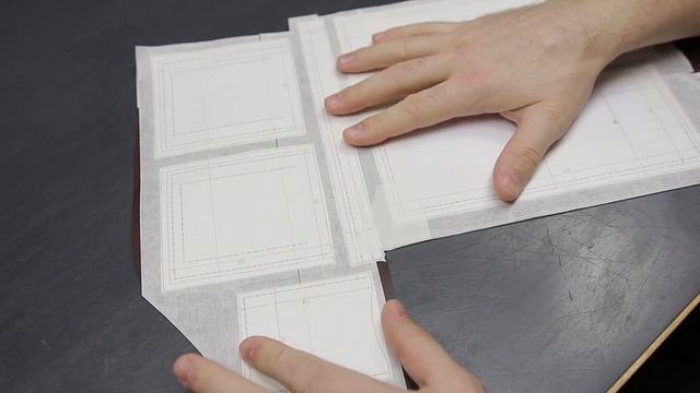 Вырезание и приклеивание выкройки к коже Нюансы 2 этап бифолд смотреть онлайн