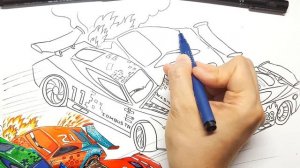 Draw CARS 4 Next Gen Crash | Cars 3 Step by Step Coloring Page for Kids | Tim Tim TV