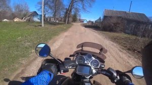 дер. Старые Липы. Выкатился. Прохват на бмв р1150р