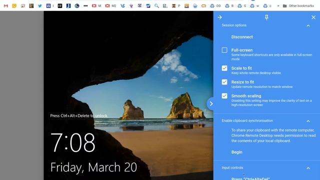 Sending Control Alt Delete to log in using Chrome смотреть онлайн