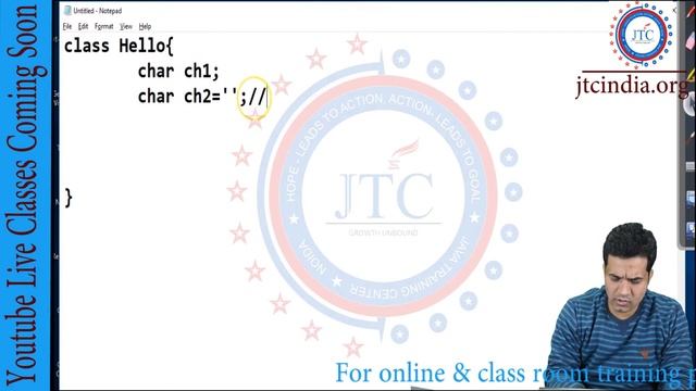 Core Java -9 : Java Language : Character Literals | SCJP / OCJP by Som Sir Part-23