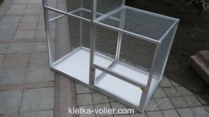 Клетка для двух волнистых попугаев.