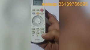 How to Haier dc inverter timer setting work