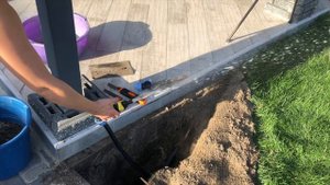 Наша Дача 2018 (20) прокладка воды в колонне