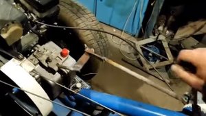 Перенос рычага КП мотоблок Нева