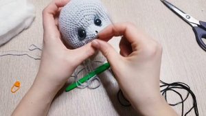 Вяжем мышку, мышь десантник, мышь пограничник, вяжем военного 2 часть