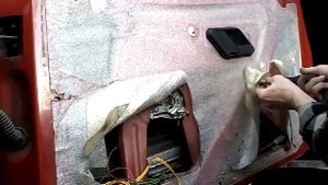 Как снять извлечь заменить стекло передней двери CITROEN BX 19/demontaz zamiana szyby drzwi tyl