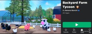 Backyard Farm Tycoon (Магнат фермы на заднем дворе)|Roblox game