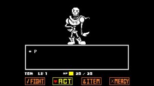 Undertale True Pacific #5 Fight with Papyrus