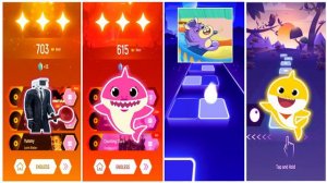 CAMERAMAN 🆚 Baby Shark Pink 🆚 Baby Shark red 🆚Baby Shark yellow 🆚 WHO WILL WIN?