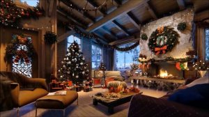 Расслабляющий Новогодний Огонь 4К * Рождественская атмосфера у Камина * Комната Отдыха для Чтения !