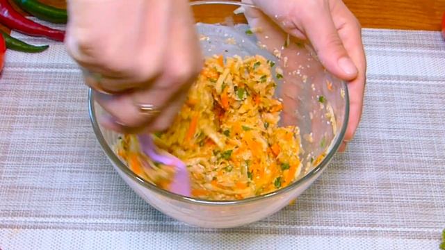 Кабачки с овсянкой вкуснее мяса! Здорово и невероятно вкусно! Все смешал и на СКОВОРОДУ!