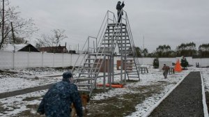 Тренировка собаки на осужденном беглеце с этапного жд вагона