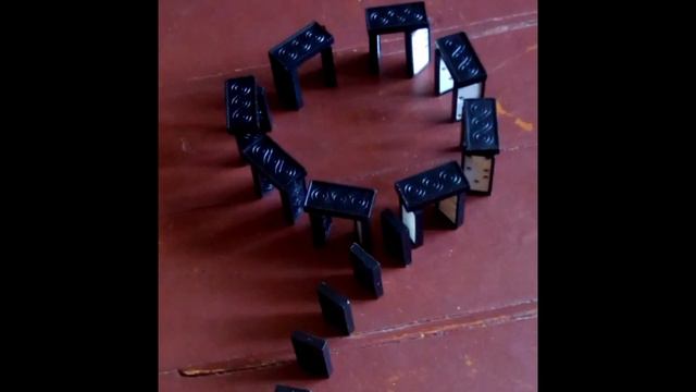 Божественное падение фигуры из домино / эффект домино / Domino Fell / Трюки с домино