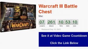 Warcraft III Battle Chest Time Since Release