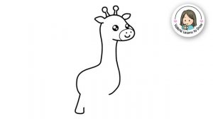 How to Draw a Cartoon Giraffe (step by step)