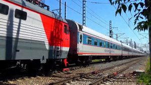 Электровоз ЧС200-006 со скоростным поездом (Невский Экспресс) №748 "Москва - Санкт Петербург"